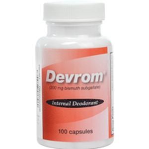 Devrom Capsules Internal Deodorant, Lactose-free 100 per Bottle 49679135