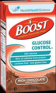 Nestle Boost Glucose Control 250 Cal 8 oz: Chocolate, 27 Count 61182712