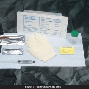 McKesson Bardia Catheter Insertion Tray with 30cc Syringe and PVI Swabs 1 Count 53602387