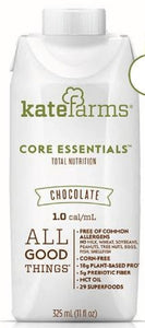 Core Essentials Oral Supplement / Tube Feeding Formula, Chocolate, 11 oz. Carton, Ready to Use, Case of 12