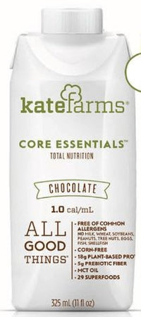 Core Essentials Oral Supplement / Tube Feeding Formula, Chocolate, 11 oz. Carton, Ready to Use, Case of 12