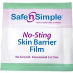 Safe N Simple Alcohol Free No Sting Skin Barrier Wipes, Box of 25 14235105