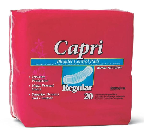 Medline Capri Bladder Control Pads: 2.75