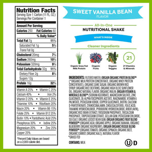 Orgain 860547000006 Oral Supplement Nutritional Shake, Case of 12