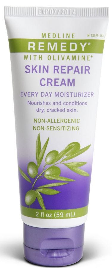 Remedy MSC094422 Olivamine Skin Repair Cream, Fragrance-Free, 2 oz Tube, 1 Each