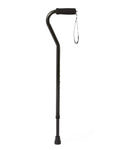 Medline Offset Handle Fashion Canes: Black, 1 Count