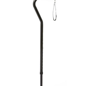 Medline Offset Handle Fashion Canes: Black, 1 Count