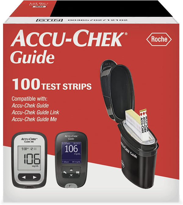 Accu-Chek Guide Glucose Test Strips for Diabetic Blood Sugar Testing 96586756