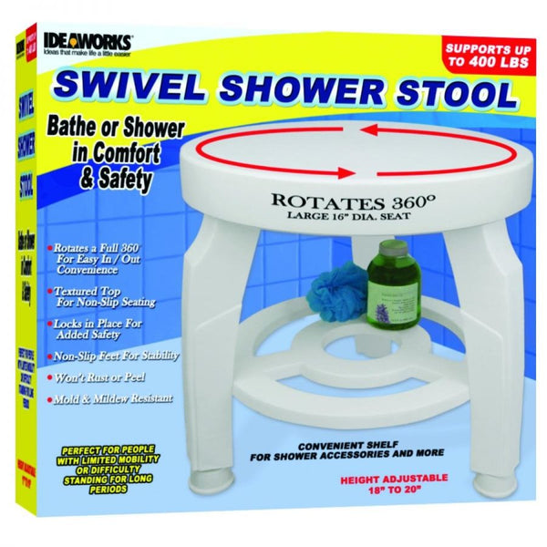JOBAR INTERNATIONAL, INC Swivel Shower Stool: 17