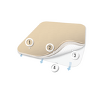 Abena 1968 Silicone Foam Dressing, Case of 200