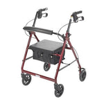 Drive Medical Rollator Walker with Fold Up and Removable Back Support and Padded Seat and 7 1/2