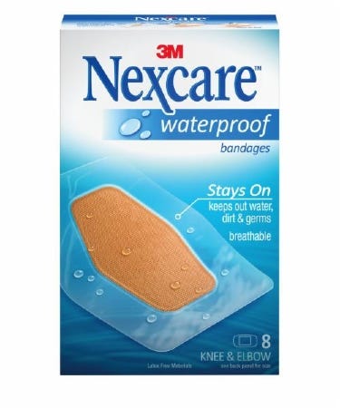 Nexcare 58108 2.375 X 2.5 Inch Plastic Knee / Elbow Sheer Sterile. Box of 8 70495487
