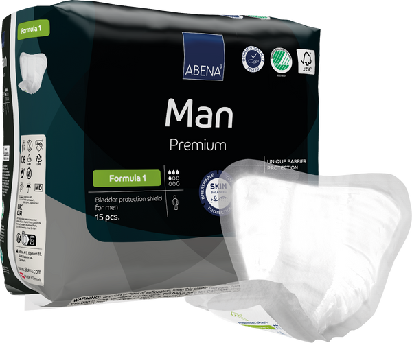 Abena Man Premium Bladder Protection Shield, Formula 1 46341554
