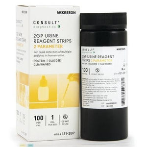 McKesson Consult 121-2GP Urine Reagent Strips, Bottle of 100
