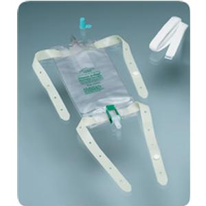 Dispoz-a-Bag Leg Bag with Flip-Flo Valve, 19 oz. (4 leg bags & 1 pair fabric leg straps), Box of 4