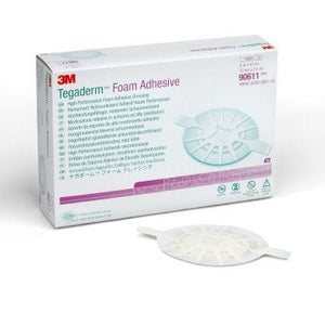 Tegaderm 90611 Foam Dressing 4 X 4-1/2 Inch Oval Adhesive with Border Sterile. Box of 10