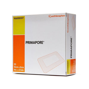 Primapore Smith & Nephew Adhesive Wound Dressing: 4" x 3.125", Sterile Tan