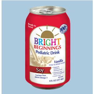 Bright Beginnings Soy Pediatric Nutritional Vanilla Drink, 8 oz., Pack of 6