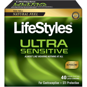 LifeStyles 21746 Ultra Sensitive, Box of 40 Condoms