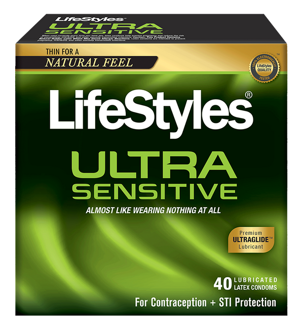 LifeStyles 21746 Ultra Sensitive, Box of 40 Condoms