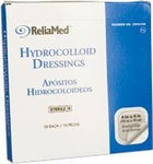 ReliaMed ZDHC44T Hydrocolloid Dressing with Film Back Box of 10