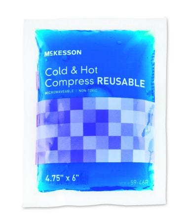 McKesson 59-46R Hot / Cold Pack Small 4.75 X 6 Inch Reusable 4.75 X 6 Inch 1 Each 26903315