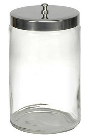 McKesson Sundry Jar, 4.25 X 7 Inch, Clear Glass, 1 Each 32179708