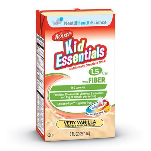 BOOST KID ESSENTIALS 1.5, 33540000 Pediatric Oral Supplement / Tube Feeding Formula Case of 27 99558947