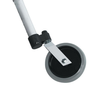 Medline Industries Guardian Fixed Front Swivel Wheel Foot piece 5", 1" Diameter, 1 Pair 87679295