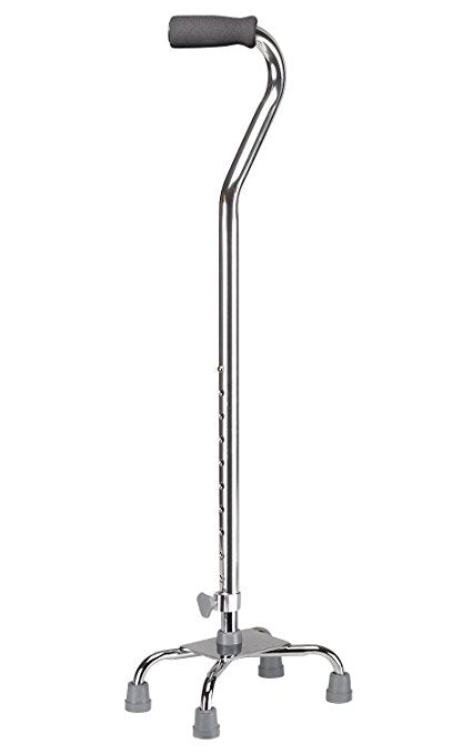 Quad Cane, 30 to 39 Inch, Chrome