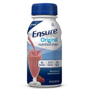 Ensure Strawberries & Cream Shake Retail 8oz. Bottle