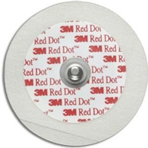 3M Red Dot Pediatric Monitoring Electrodes with Micropore Tape Backing 4 2/5cm D, Flexible, Pack of 50 53210750