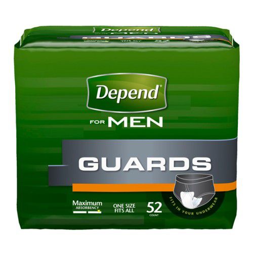 Depend 13792 Bladder Control Pad Guards for Men, Case of 104 31769836
