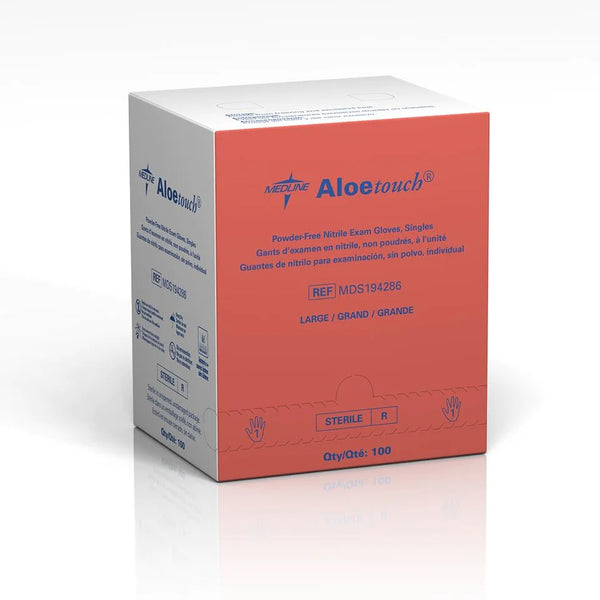 AloeTouch Sterile 9 Inch Powder-Free Nitrile Exam Gloves 46631447 13925100