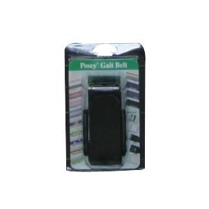 Premium EZ Clean Gait Belts with Spring-Loaded Buckle, Standard, Black, Fits Up to 58