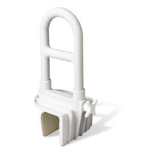 Guardian Deluxe Tub Grab Bar, 12" H, 250 lb, White, Bi-Level Handgrip, Latex Free