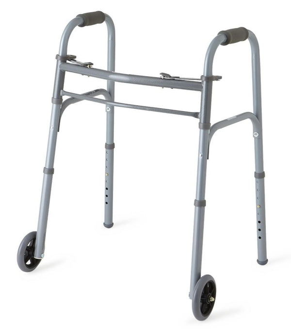 Medline Youth Two-Button Folding Walkers with 5