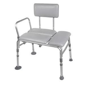 Drive Medical Knock Down Padded Transfer Bench, 21-3/4