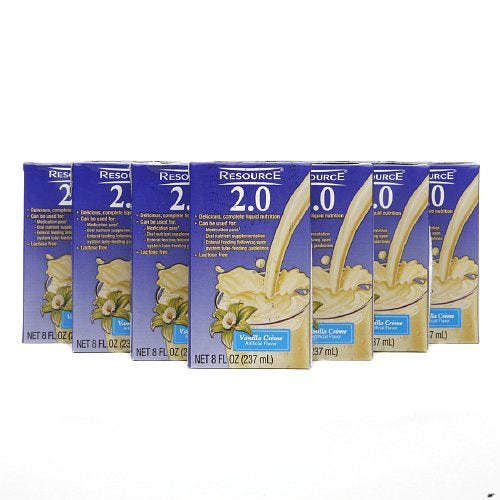 Nestle Resource 2.0 480 Cal 8 oz: Vanilla, 27 Count