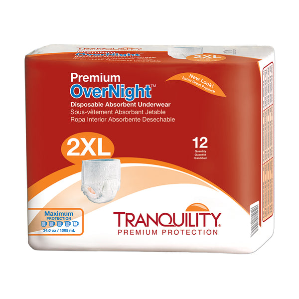 Tranquility Premium Overnight Disposable Absorbent Underwear 37128120