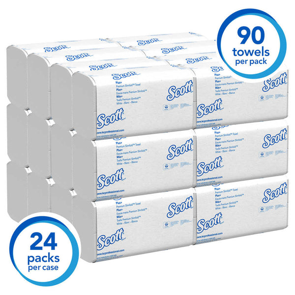 Kimberly Clark Kleenex Slimfold Towels: White, 7.5
