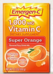 Emergen-C 1772698 Super Orange Oral Supplement 0.3 oz. Individual Packet Powder, 1 Count 61346528
