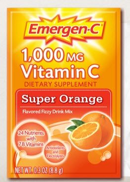 Emergen-C 1772698 Super Orange Oral Supplement 0.3 oz. Individual Packet Powder, 1 Count 61346528