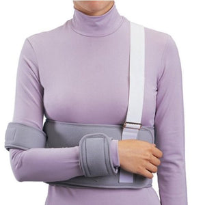 ProCare Shoulder / Arm Immobilizer Universal Fiber Laminate Contact Closure Gray Left or Right Arm, 1 Count 14645885