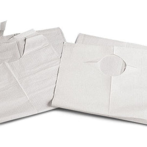 Medline Disposable Slip-On Adult Bibs: White, 150 Count 96847205