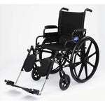 Medline K4 Extra-Wide Lightweight Wheelchair: Swing Back Desk Arms, Swing Away Legrests, 20