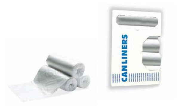Heritage Trash Bag HDPE Heavy Duty Natural 60 gal 14 Mic 38x60in Twist Tie Star Seal Bottom Coreless CS/200 53708295