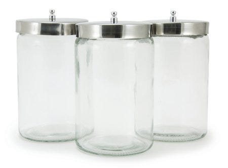 McKesson Sundry Jar , 4.25 X 7 Inch, Box of 6, Clear Glass
