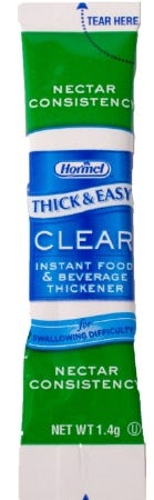 Thick & Easy Food and Beverage Thickener 1.4 Gram Canister Unflavored Ready to Mix Nectar CS/100 79566973