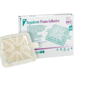 Tegaderm 90612 Foam Dressing 5-5/8 X 5-5/8 Inch Square Adhesive with Border Sterile. Case of 40